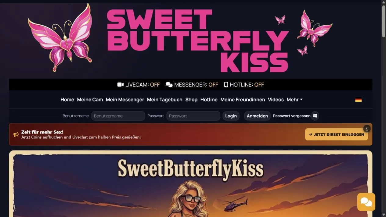 SweetButterflyKiss Modelpage